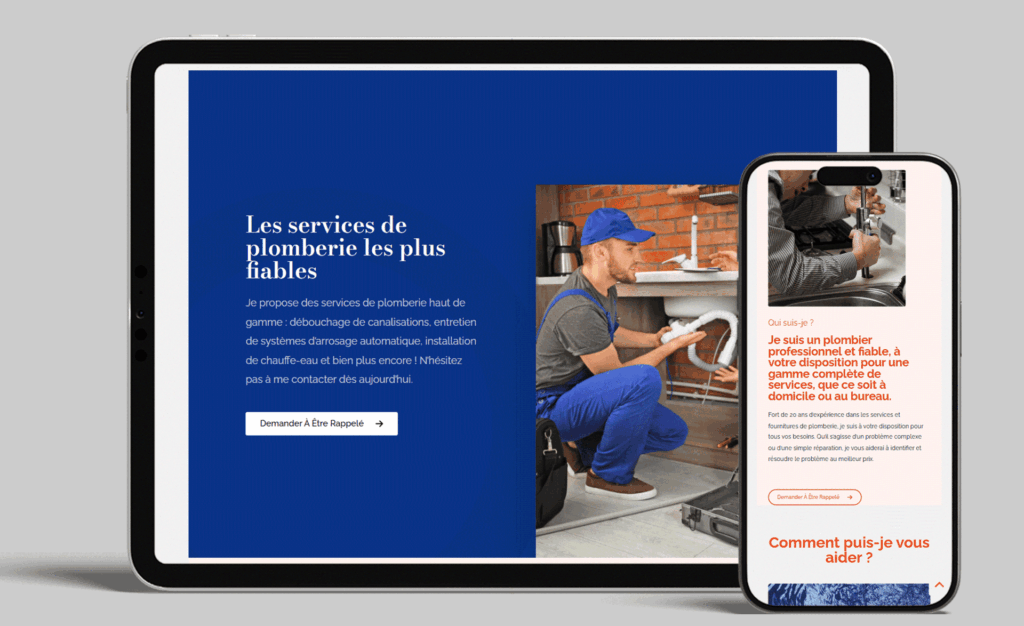 Site Web pour plombier